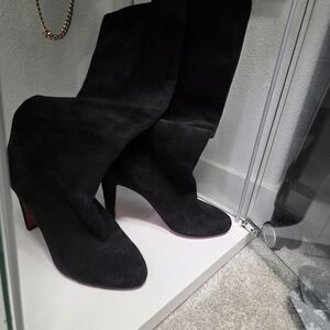 Christian Louboutin Black Heeled Boots